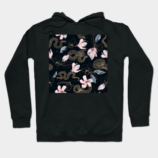 Snake flower pattern Hoodie